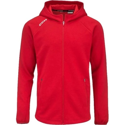 CCM mikina Locker Room Full Zip Hoodie JR tmavě modrá