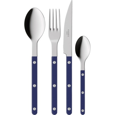 Sabre Paris Sada príborov Bistrot Brillant Navy Blue 4 ks
