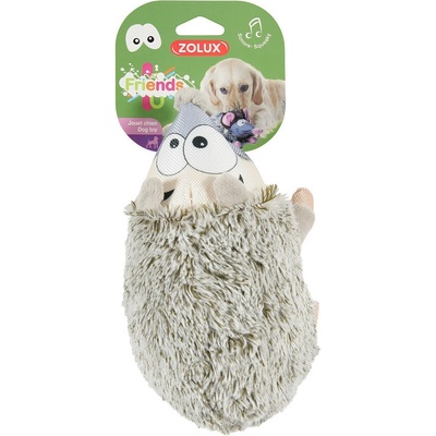 Zolux Hračka pro psy Gaston Hedgehog 37 cm sivá