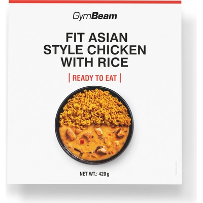 GymBeam FIT Kuracie s ryžou na ázijský spôsob Ready to eat 6 x 420 g