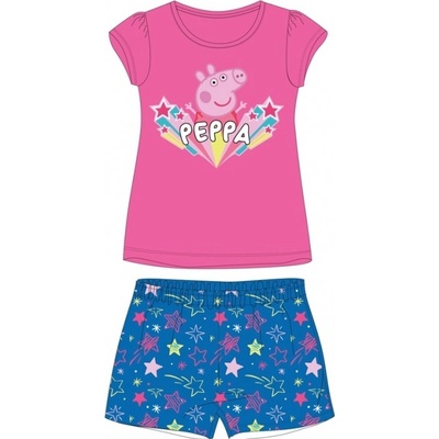 DÍVČÍ LETNÍ PYŽAMO PEPPA PIG tmavě růžové – Hledejceny.cz
