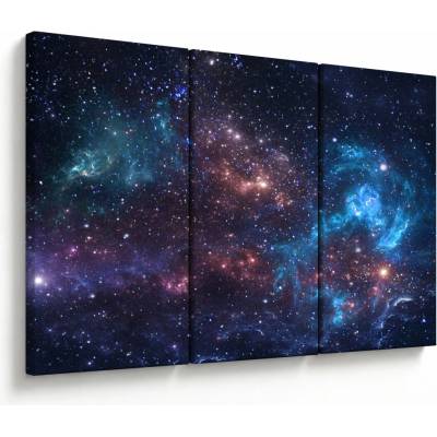 Obraz - Nočná obloha, trojdielne 120x80 cm