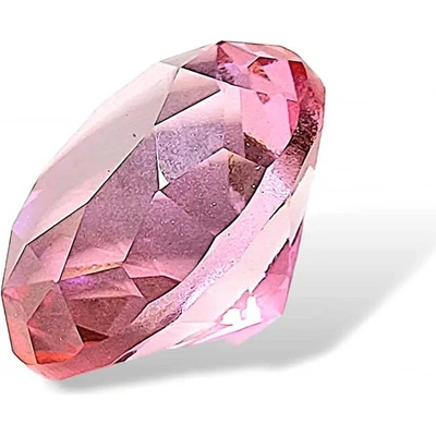 Diamant růžový z křišťálového skla vel.5cm