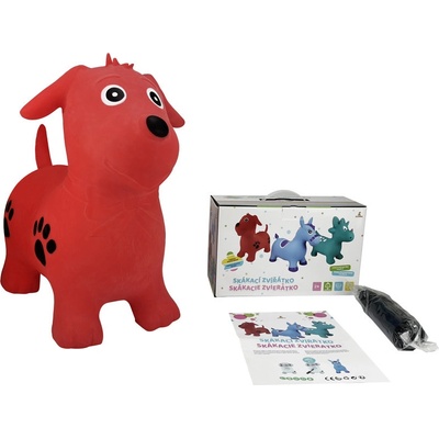 Alltoys zvířátko skákací červený pejsek