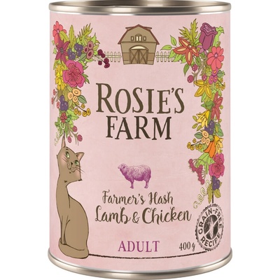 Výhodné balenie Rosies Farm Adult kuracie 12 x 400 g