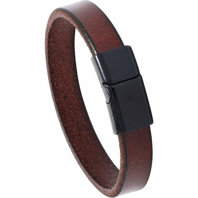 NAKY Pánský kožený náramek Omaha Black N081