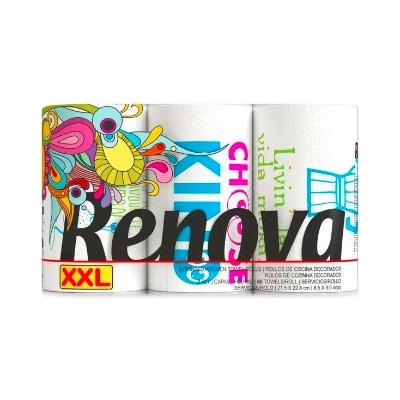 Renova XXL, potištěné, dvouvrstvé, 3 x 60 útržků – Hledejceny.cz