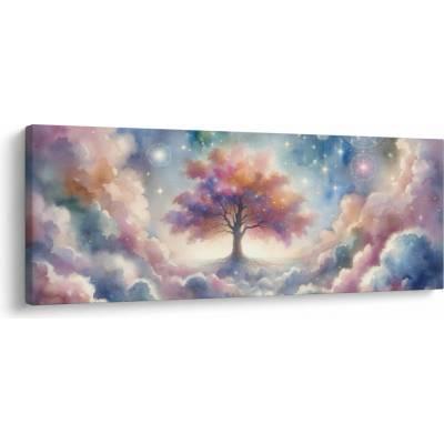 Obraz - Strom života v oblacích, jednodílný 145x58 cm