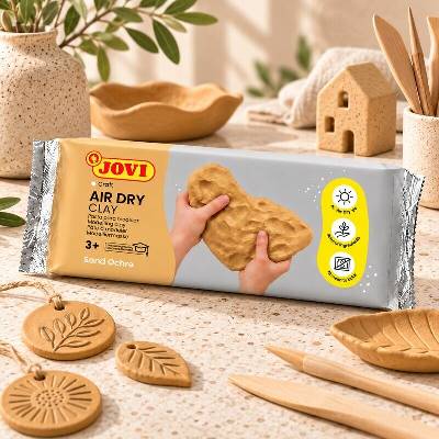Jovi samotvrdnoucí modelovací hmota 500g okrová