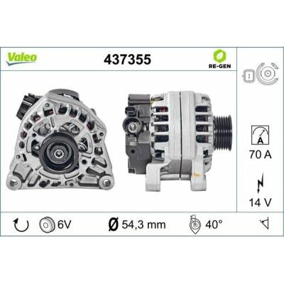 Alternátor VALEO 437355