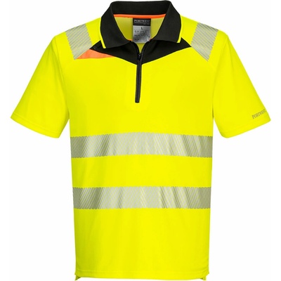 Portwest DX412 DX4 Hi-Vis Polo tričko S/S Žltá/Čierna XL