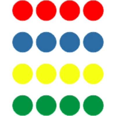 Traiva s.r.o Značení prosklených ploch kolečko Ø 50 mm Verze: Samolepka ∅ 50 mm - červené - Kód: 04646