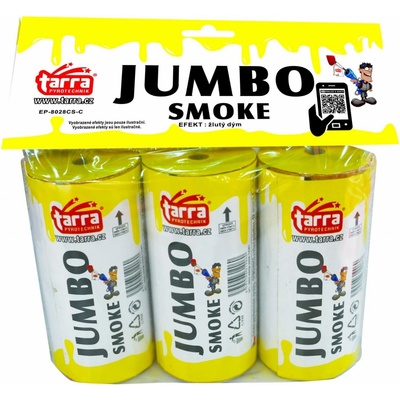 Dýmovnice JUMBO SMOKE ŽLUTÁ 3 ks 16/3 trhací pojistka EP-8028CS-C