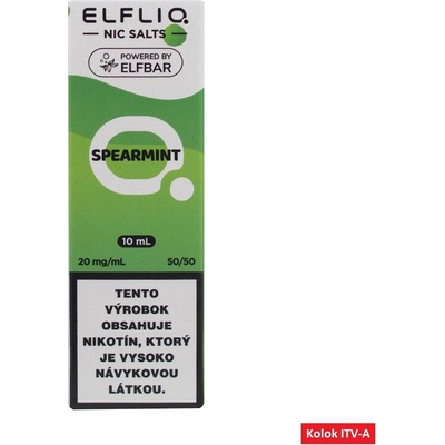 Elf Bar Elfliq Salt Spearmint 10 ml 20 mg