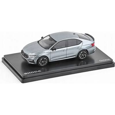 Abrex ŠKODA OCTAVIA IV RS SEDAN 2020 Šedá Platin Metalíza 1:43