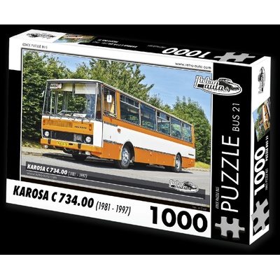 RETRO-AUTA BUS č.21 KAROSA C 734.00 1981 1997 1000 dílků