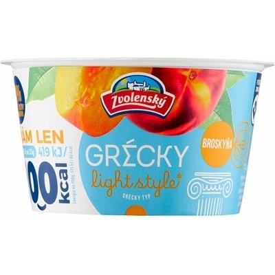 Zvolenský jogurt řeckého typu broskev 125 g