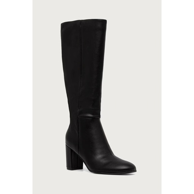 Guess kozačky nad kolena dámské BRAXEN FLFBRN.LEA11.BLACK