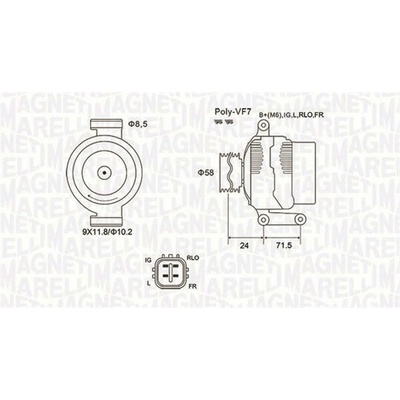 generátor MAGNETI MARELLI 063732029010