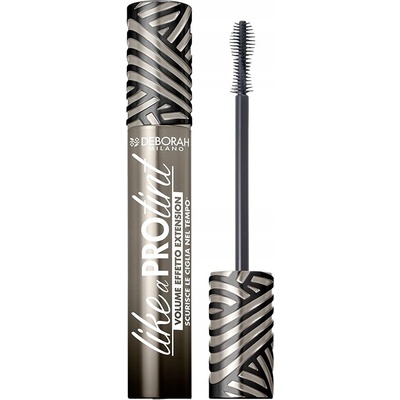 Deborah Milano semi-permanentní řasenka pro objem a prodloužení Like a Pro Tint black 13 ml