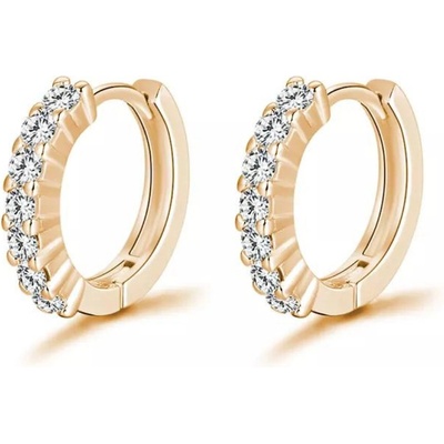 Olivie strieborné kruhy GOLD 7271