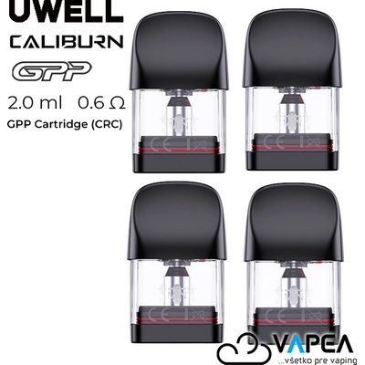 Uwell Caliburn GPP cartridge 2 ml 0,6ohm 4Pack