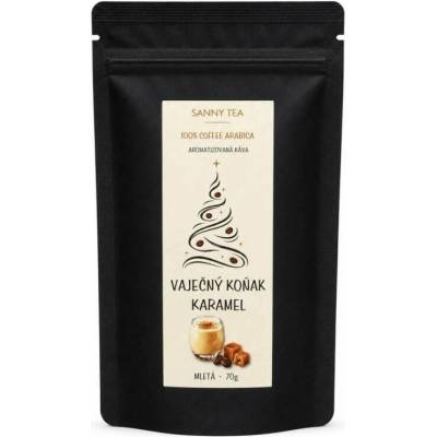 Sanny Tea Aromatizovaná káva Vaječný koňak karamel vánoční 70 g