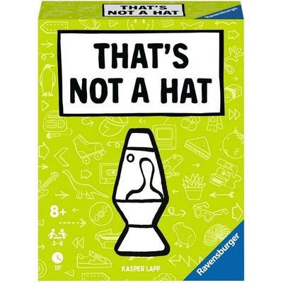 Ravensburger - 22589 - That's not a hat - Pop Culture - Partyspiel, Kartenspiel für 3-8 Personen, lustige Unterhaltung ab 8 Jahren
