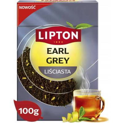 Čierny listový čaj Lipton Earl Grey Original Orange Pekoe 100g