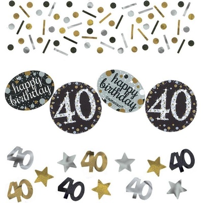 Konfety na párty oslava 40. narodenín