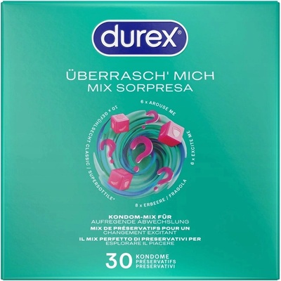 Durex různé druhy mix 30 ks