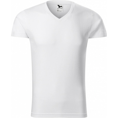 Malfini Slim FIt V-Neck bílé