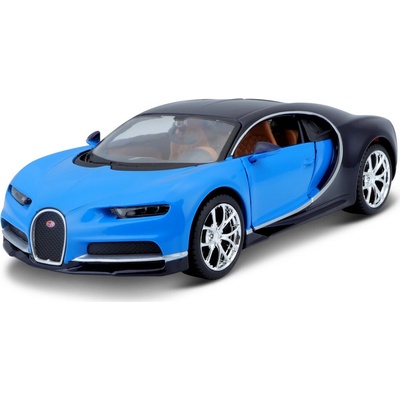 Maisto Stavebnice Bugatti Chiron modrá 1:24