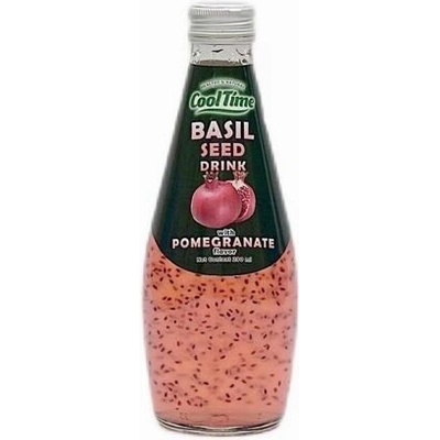 Cool Time Basil Seed nápoj se semínky bazalky s příchutí granátového jablka 290 ml
