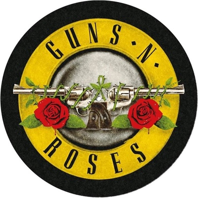 CurePink Podložka na talíř gramofonu Guns'N'Roses: Logo průměr 30,5 cm GP85854 – Hledejceny.cz
