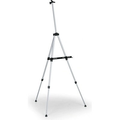 B2B Partner Hliníkový skládací stojan na tabule a nástěnky, 1000–1600 × 900 × 900 mm