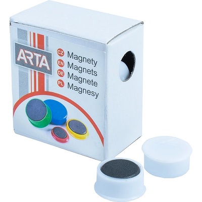 Arta Magnety průměr 16mm bílé 10 ks