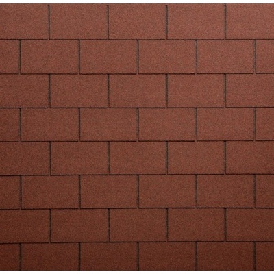 Tegola Eco Roof Rectangular 013 Obdélník mix červený 1 m²
