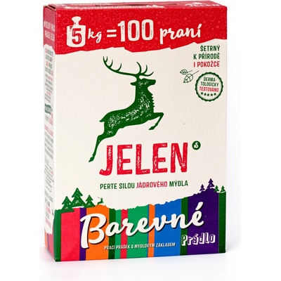 Jelen prací prášek na barevné prádlo 5 kg – Hledejceny.cz