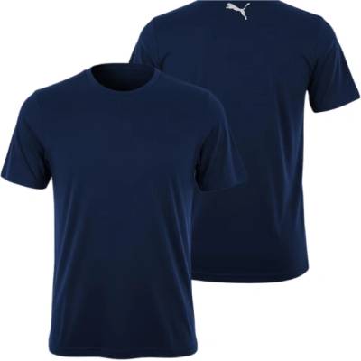 Puma Classic Bavlna pánské tričko s krátkým rukávem modré