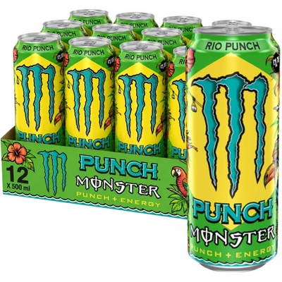 Monster Rio Punch Energetický nápoj 12 x 0,5 l