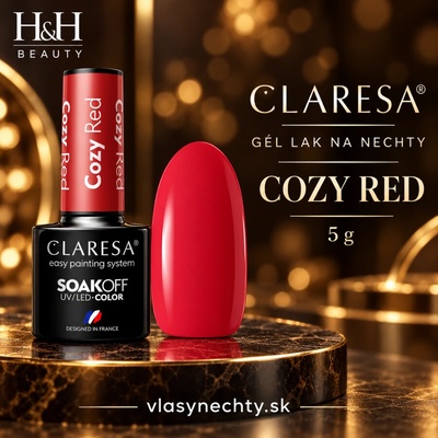 Claresa Gél lak Cozy Red 5 g