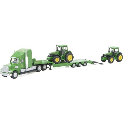SIKU Siku 1837 Tahač s podvalníkem a traktory John Deere 1:87