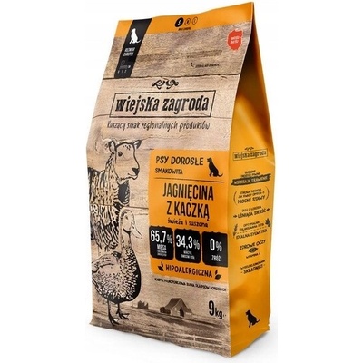 Wiejska Zagroda Adult Small Jehněčí s Kachnou 9 kg
