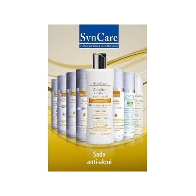 SynCare anti akné 7 micelární tonikum 200 ml + čisticí gel 75 ml + Gel 75 ml + Sebunorm krém 75 ml + čisticí maska 75 ml dárková sada – Hledejceny.cz