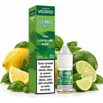 Voopoo Icewawe Salts Lemon Lime Basil 10 ml 20 mg