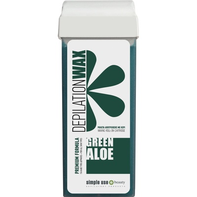 simple use Depilační vosk roll on Green Aloe vera 100 ml