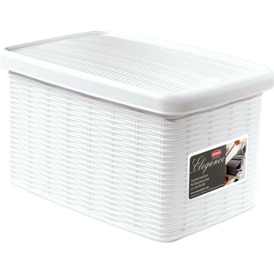 STEFANPLAST Úložná krabica Elegance 5,5 l, biela