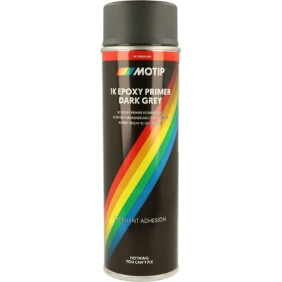 Motip 1K epoxidový základ 500 ml tmavosivý sprej