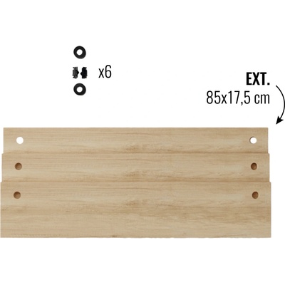 AR SHELVING Nástavba na nástěnnou polici »DECO« (85x17,5 cm)